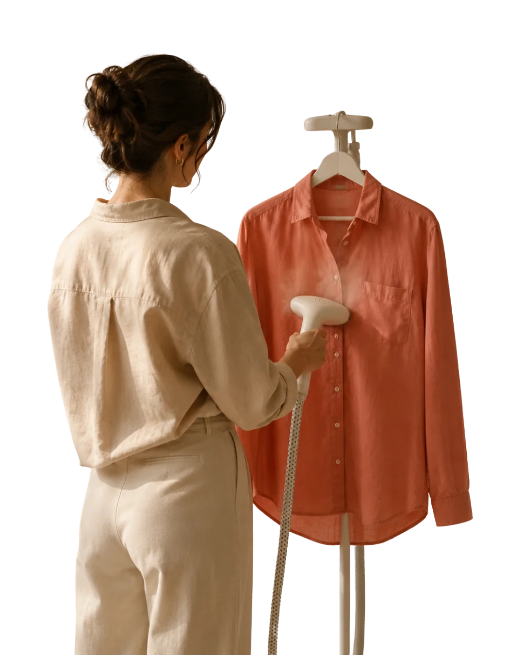 A Chic Twice quality check of a clean knit garment